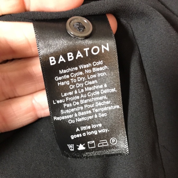 Aritzia Babaton Black Wallace Wrap Dress - Picture 8 of 9